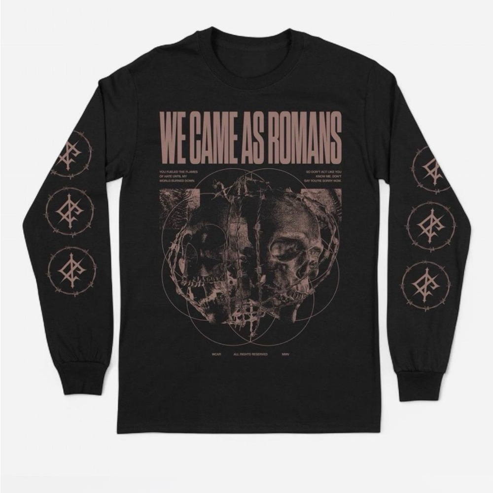 American Apparel Black‎ Long Sleeve Tee with Graphic Print